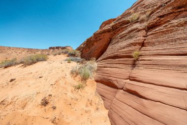 Antilop Kanyonu yakınlarında sayfa, Arizona - ABD dış görünümü.