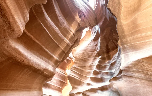 Hermosa Vista Panorámica Increíbles Formaciones Arenisca Antelope Canyon —  Fotos de Stock