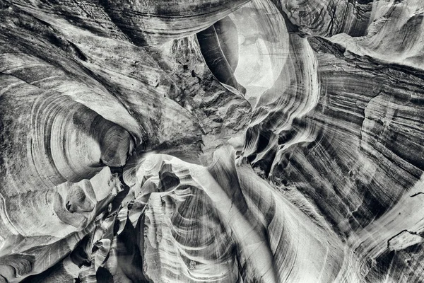 羚羊峡谷 岩石和未来光的美妙的景色 — 图库照片