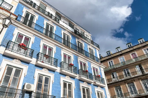 Farbenfrohe Gebäude Von Lissabon Portugal — Stockfoto