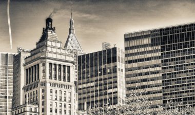 New York binalar. Klasik şehir manzarası.