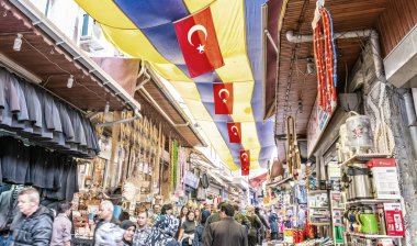Istanbul, Eylül 22: Istanbul, Türkiye, Grand Bazar alışveriş kişi en büyük dünya, Istanbul, 22 Eylül 2014 pazarlarda kapalı.