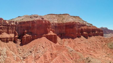 Red Canyon havadan görünümü, Utah.