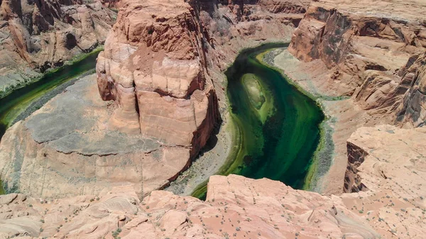 Horseshoe Bend Page Arizona Vista Aérea Incrível — Fotografia de Stock