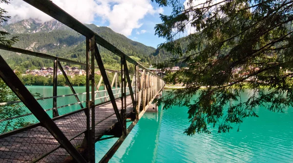 Luci Colori Del Lago Auronzo Dolomiti — Foto Stock