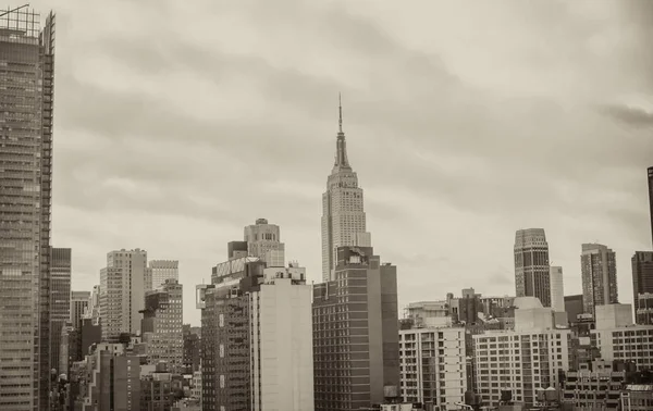 Letecký Pohled New York City Skyline Usa — Stock fotografie