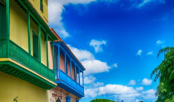 Arquitectura Colorida Ciudad Habana Cuba — Foto de Stock
