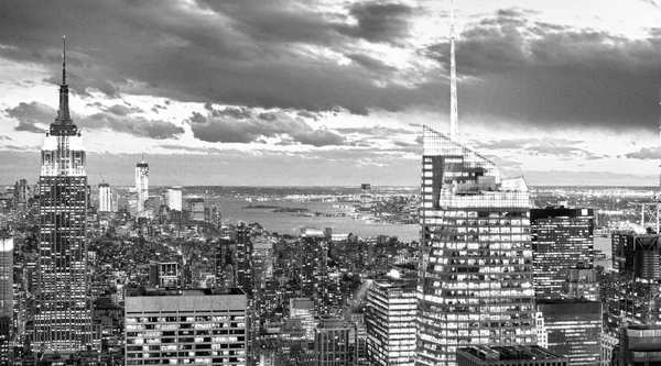 Vista Aérea Ciudad Nueva York Skyline — Foto de Stock