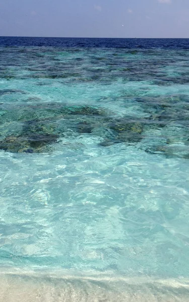 Colori Del Mare Delle Maldive — Foto Stock