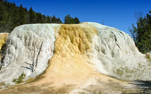 Mound Primavera Arancione Nel Parco Nazionale Yellowstone — Foto Stock