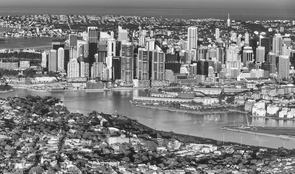 Vista Aérea Sydney Desde Avión Australia —  Fotos de Stock