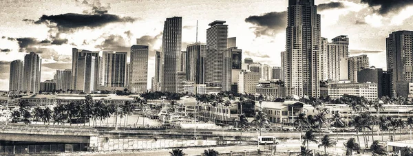 Vista Aérea Del Centro Miami — Foto de Stock