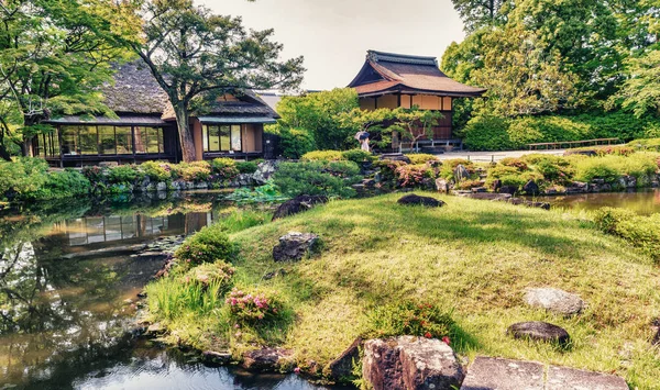 Nara Japonya Isuien Bahçe Japon Tarzı Bahçe — Stok fotoğraf