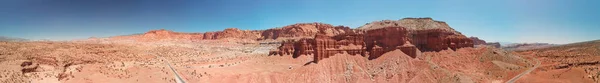 Vue Aérienne Panoramique Magnifique Canyon Des Montagnes Par Une Belle — Photo