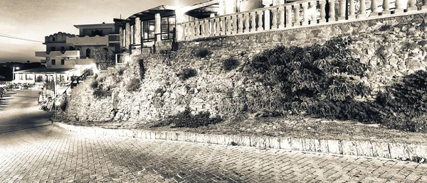 Castella Solnedgången Från Stranden Kalabrien Italien — Stockfoto