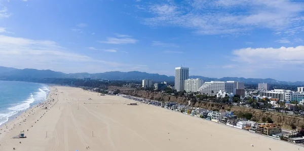 Santa Monica Strand Sonnigem Tag — Stockfoto