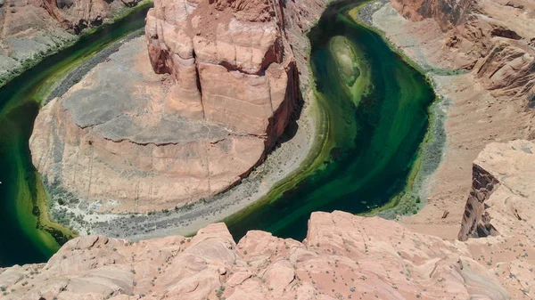 Horseshoe Bend Page Arizona Vista Aérea Incrível — Fotografia de Stock