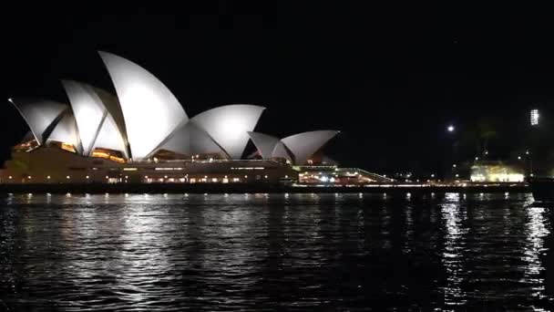 悉尼海港大桥在晚上 澳大利亚 — 图库视频影像