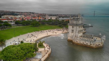 Belem Kulesi, Lizbon havadan görünümü.