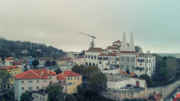 Sintra Hava Manzarası Bulutlu Bir Günde Portekiz — Stok fotoğraf