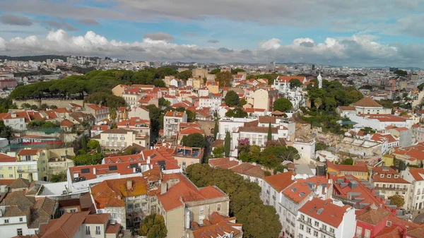 Vista Aérea Del Horizonte Lisboa Día Soleado Lisboa —  Fotos de Stock