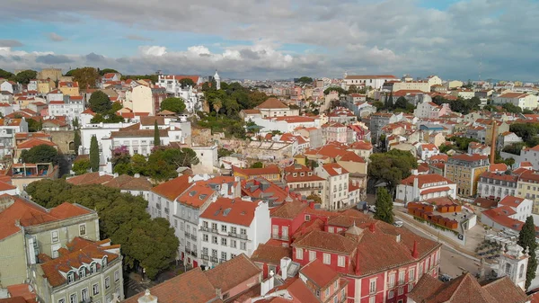Vista Aérea Del Horizonte Lisboa Día Soleado Lisboa —  Fotos de Stock