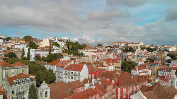 Vista Aérea Del Horizonte Lisboa Día Soleado Lisboa —  Fotos de Stock