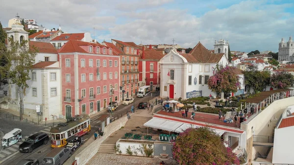 Lisboa Noviembre 2018 Vista Aérea Del Paisaje Urbano Lisboa Ciudad —  Fotos de Stock