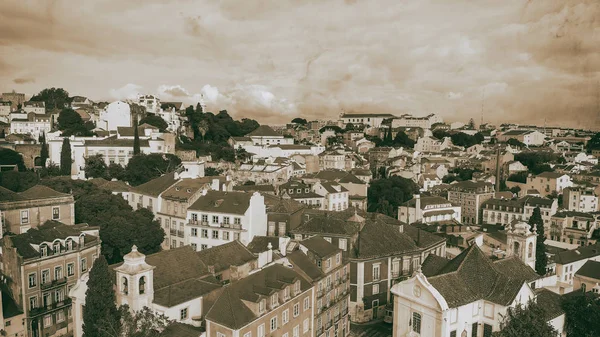 Vista Aérea Lisboa Desde Alfana Portugal —  Fotos de Stock