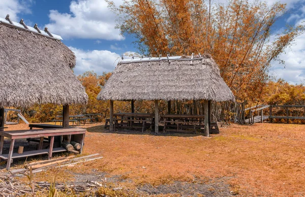 Cabanes Sur Parc National Des Everglades Floride — Photo