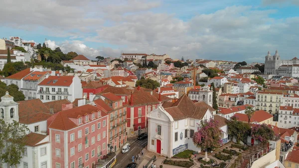 Vista Aérea Del Horizonte Lisboa Día Soleado Lisboa —  Fotos de Stock