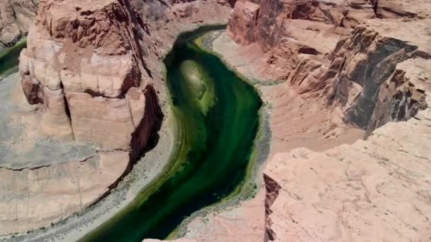 Панорамний Вид Підкова Bend Арізона Сша — стокове відео
