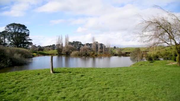 Matamata Nouvelle Zelande Août 2018 Hobbiton Plateau Tournage Créé Pour — Video