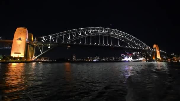 Sydney Harbour Bridge Austrália Vídeo — Vídeo de Stock