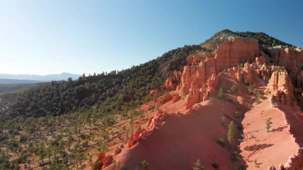 Panoramatický Letecký Pohled Red Canyon Utah — Stock video