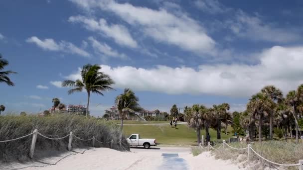 Miami Beach Día Soleado Florida Vídeo — Vídeo de stock