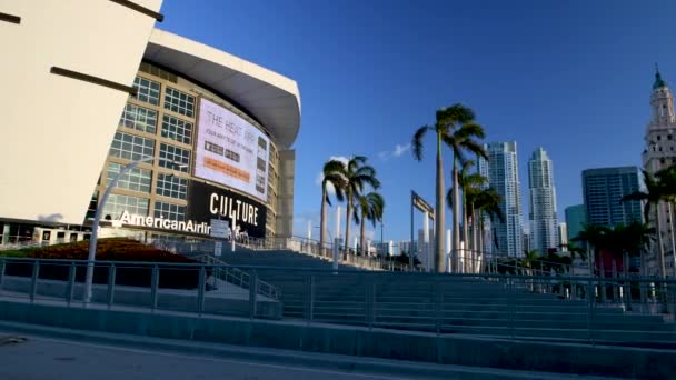 Beautiful View Miami Downtown Skyscrapers Florida Usa Video — Stock Video