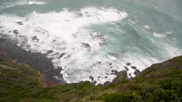 Cape Otway Panoramisch Luchtfoto Uitzicht Vanaf Vuurtoren — Stockvideo