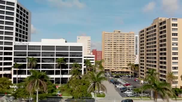 Luftaufnahme Von West Palm Beach Skyline Florida Usa — Stockvideo