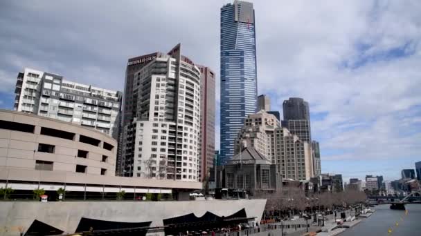 Melbourne Septembre 2018 Bâtiments Municipaux Par Une Journée Ensoleillée Depuis — Video