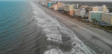 Myrtle Beach Skyline, Güney Carolina havadan görünümü.