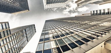 manhattan - new york city - gökdelenler ABD inanılmaz geniş açı bakış