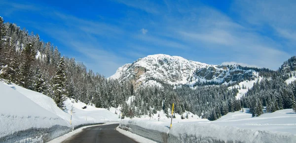 Hiver Froid Cœur Des Dolomites Vénétie Italie Nord — Photo