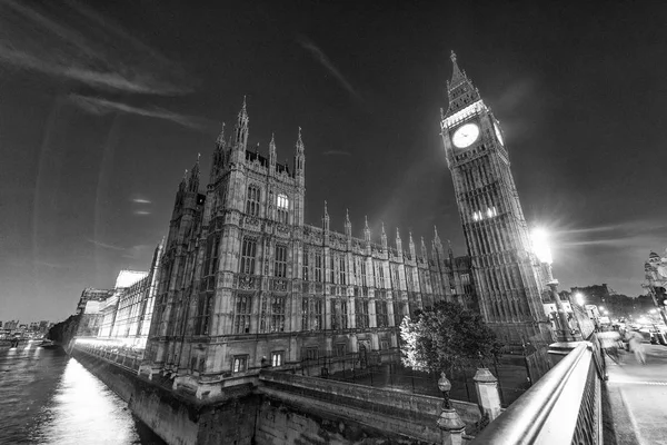 Westminster Bridge Noci Londýn — Stock fotografie