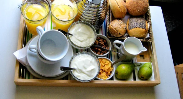 Breakfast Odense Denmark — Stock Photo, Image