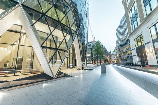 Красиві Сучасних Будівель Міста Заході Сонця Лондон Бізнесу Корпоративного Концепції — стокове фото