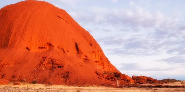 Lampor Soluppgången Australiens Outback — Stockfoto