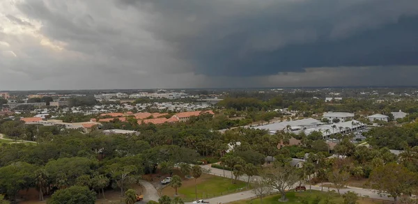 Вид Воздуха Кутрисайд Побережье Парка Дюбуа Бурный День Юпитере Флорида — стоковое фото