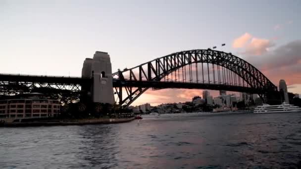 Sydney Harbour Bridge Avustralya Video — Stok video