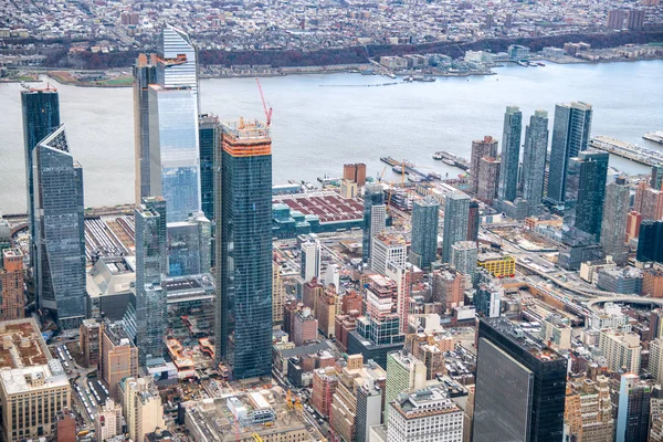 Lingkungan Hudson Yards Manhattan Adalah Pembangunan Real Estate Terbesar Dalam — Stok Foto